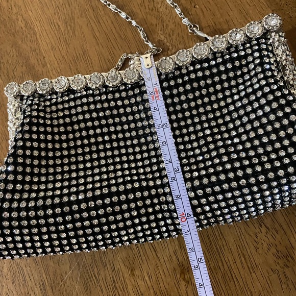 Chichitop Crystal rhinestones, clutch evening purse black - Picture 5 of 7